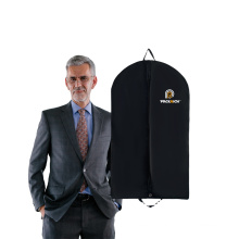 New Non Woven Personalised Zip Lock Garment Bag,Foldable Garment Travel Suit Cover Bag With Pocket,Cloth Garment Bag Wholesale